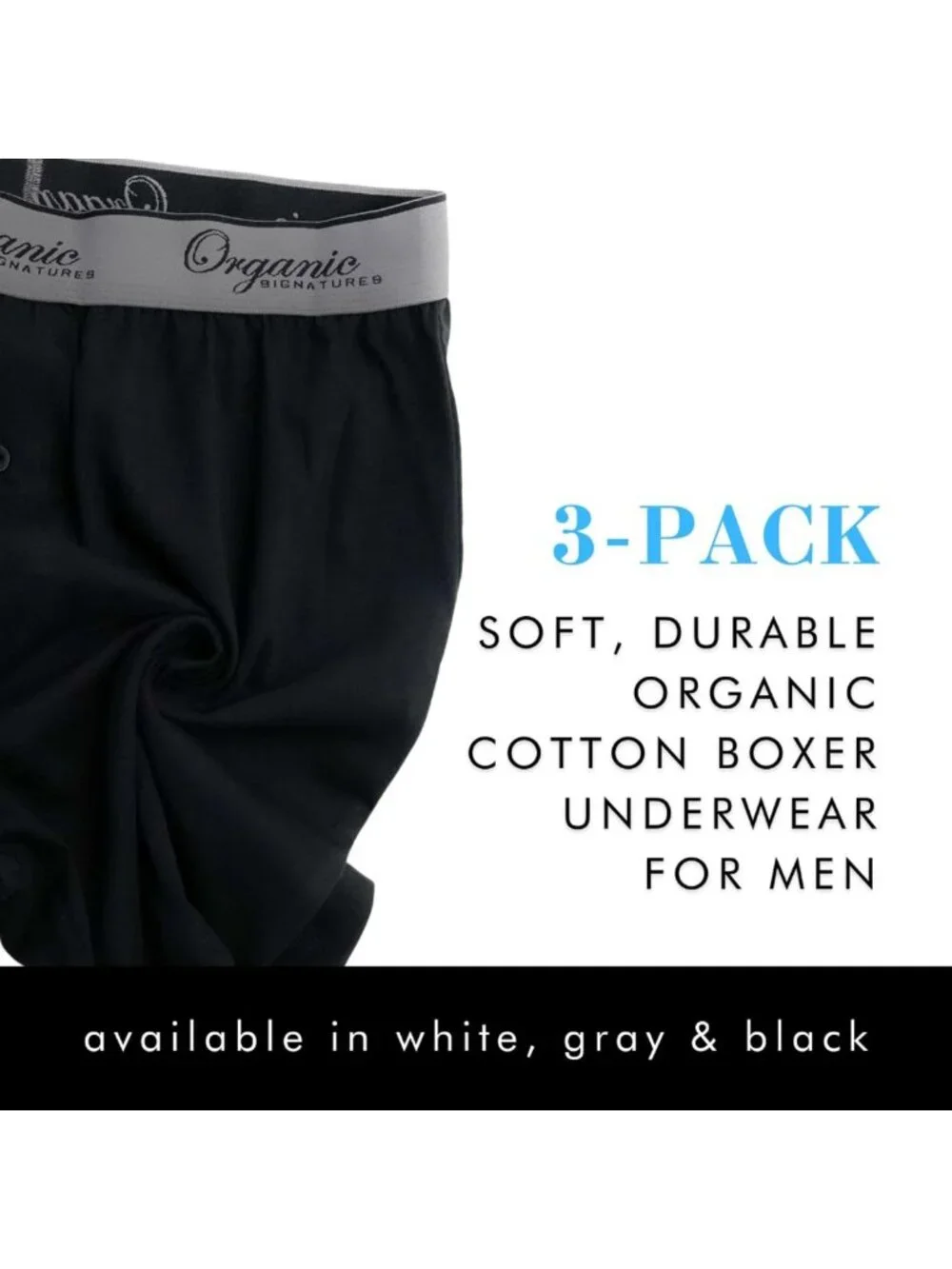 Soft Organic Cotton Boxers | 100% Natural Fabric | Premium Quality & Breathable